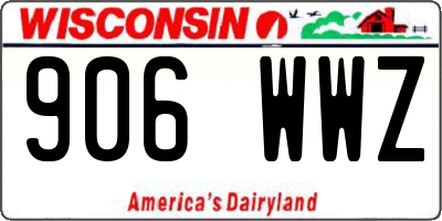 WI license plate 906WWZ