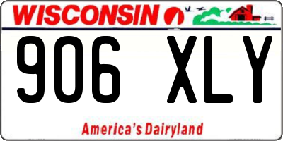 WI license plate 906XLY
