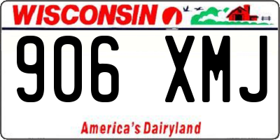 WI license plate 906XMJ