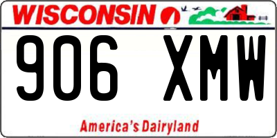 WI license plate 906XMW