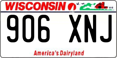 WI license plate 906XNJ