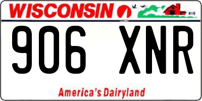 WI license plate 906XNR