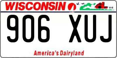 WI license plate 906XUJ