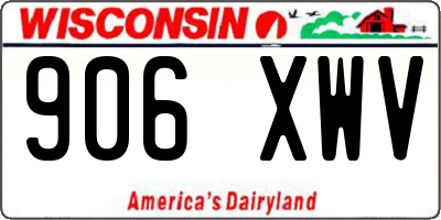 WI license plate 906XWV