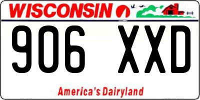 WI license plate 906XXD