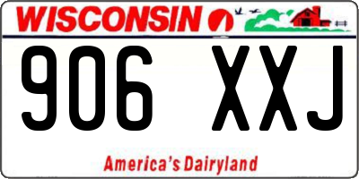WI license plate 906XXJ