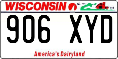 WI license plate 906XYD