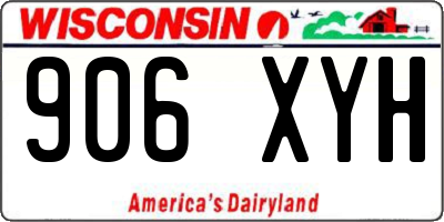 WI license plate 906XYH