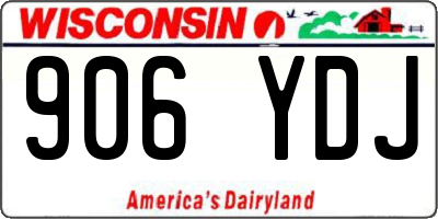 WI license plate 906YDJ