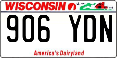 WI license plate 906YDN