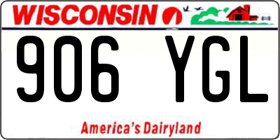 WI license plate 906YGL