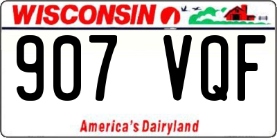 WI license plate 907VQF