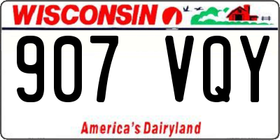 WI license plate 907VQY