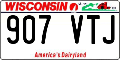 WI license plate 907VTJ