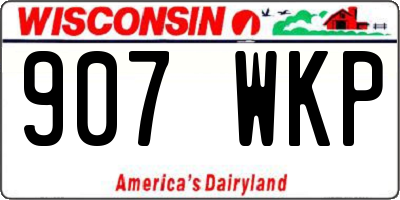 WI license plate 907WKP