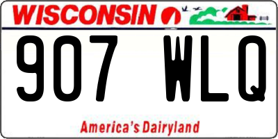 WI license plate 907WLQ