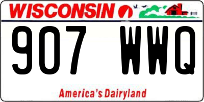 WI license plate 907WWQ