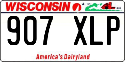 WI license plate 907XLP