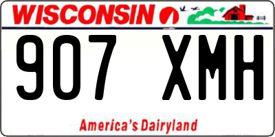WI license plate 907XMH