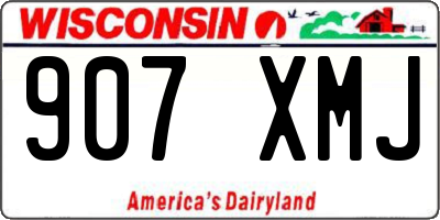 WI license plate 907XMJ