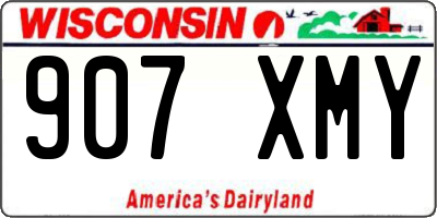 WI license plate 907XMY