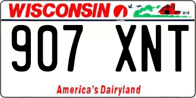 WI license plate 907XNT