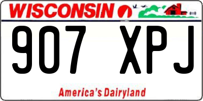 WI license plate 907XPJ