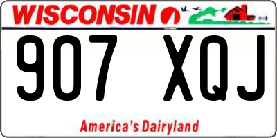 WI license plate 907XQJ