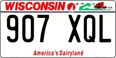 WI license plate 907XQL