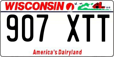 WI license plate 907XTT