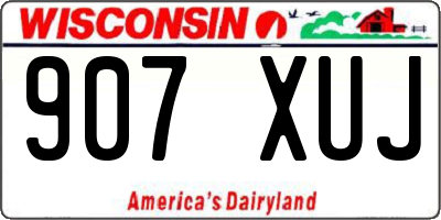 WI license plate 907XUJ