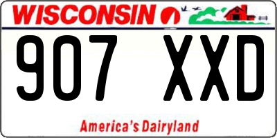 WI license plate 907XXD