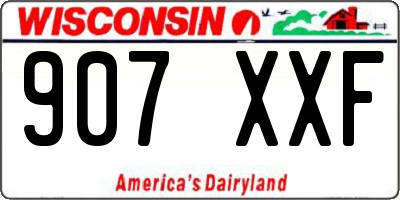 WI license plate 907XXF