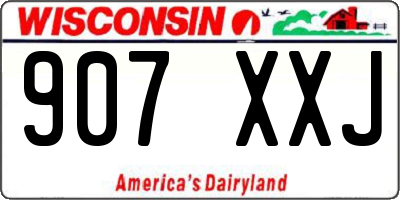WI license plate 907XXJ