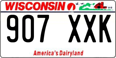 WI license plate 907XXK