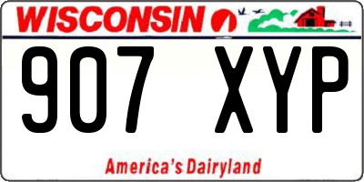 WI license plate 907XYP