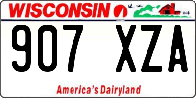 WI license plate 907XZA