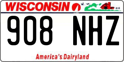 WI license plate 908NHZ