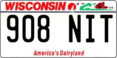 WI license plate 908NIT