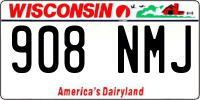 WI license plate 908NMJ