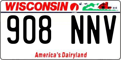 WI license plate 908NNV