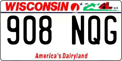 WI license plate 908NQG