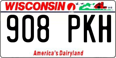 WI license plate 908PKH
