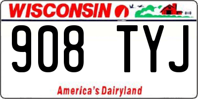 WI license plate 908TYJ