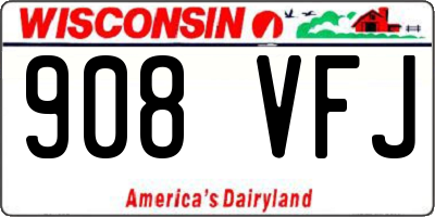 WI license plate 908VFJ