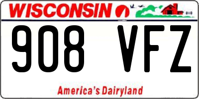 WI license plate 908VFZ