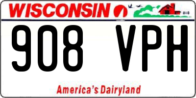 WI license plate 908VPH