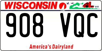 WI license plate 908VQC