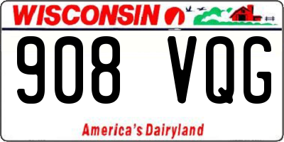 WI license plate 908VQG