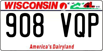 WI license plate 908VQP